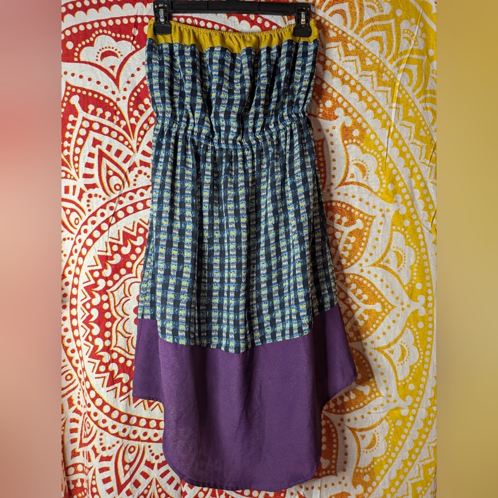 Funky YA Las Angeles Multicolor Halter Dress
